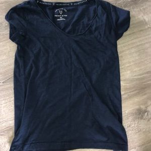 Navy blue v neck shirt